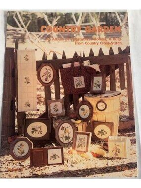 Country Garden Counted Cross Stitch Design Pattern Book